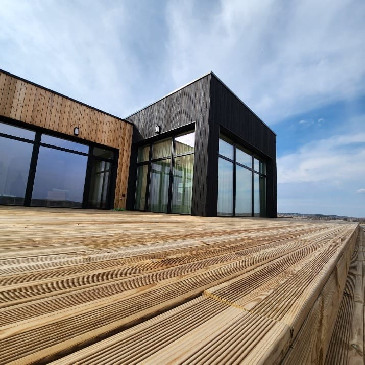 Sleek and durable timber cladding solution by Zenwood for contemporary designs