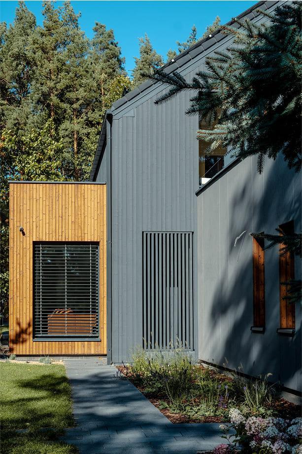 Innovación en madera quemada en arquitectura comercial ecológica