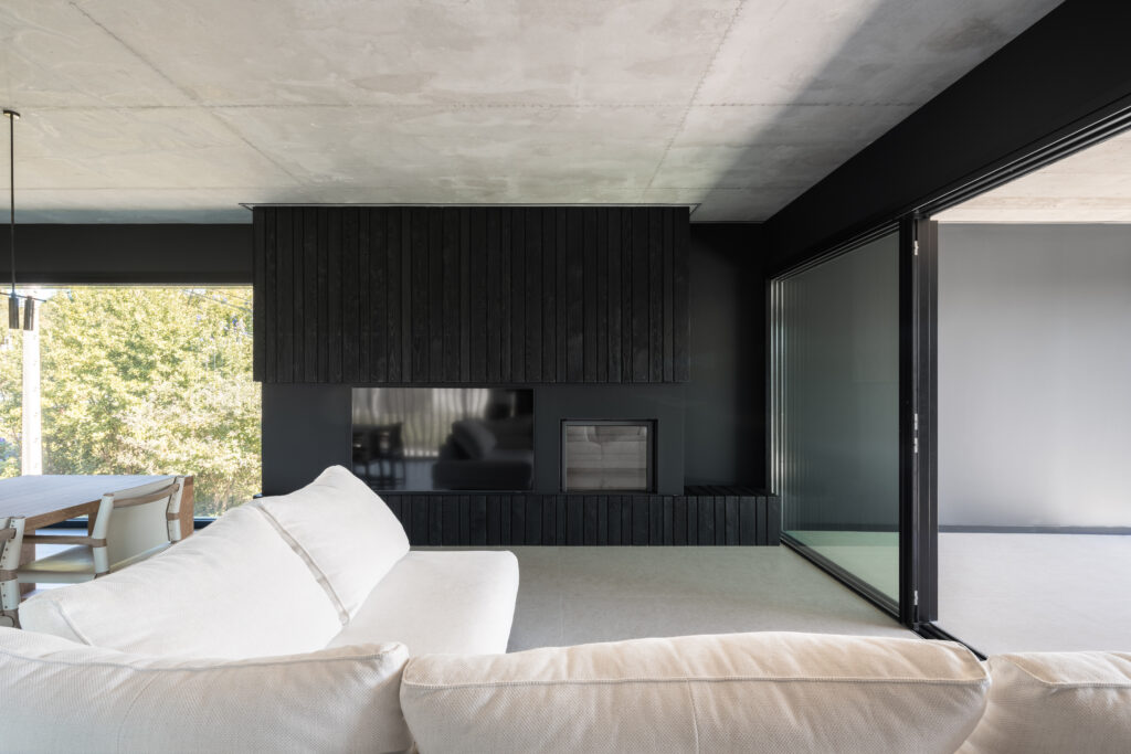 Impresionante diseño interior, continuación de revestimiento exterior